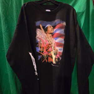 Vintage Authentic Unisex Jimi Hendrix Black T-Shirt Long Sleeve New! Never Worn.